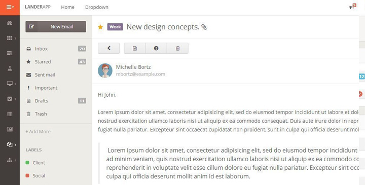 LanderApp - Responsive Admin Template