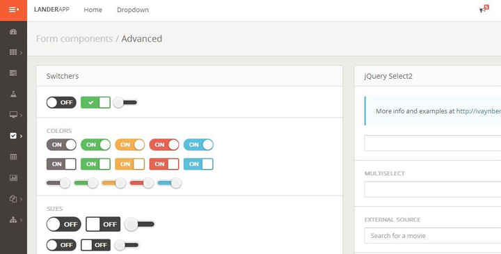 LanderApp - Admin Template