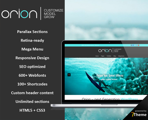 Orion - Parallax WordPress Theme Orion - Parallax WordPress Theme