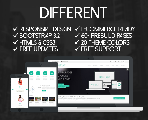 Different - MultiPurpose Template