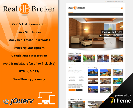 Realbroker - Real Estate WordPress Theme Realbroker - Real Estate WordPress Theme
