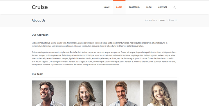 Cruise - Responsive HTML5 Website Template