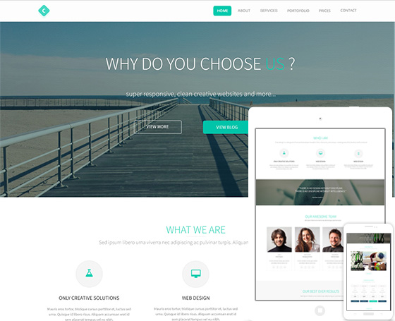 Clasius u2013 Responsive Creative One Page
