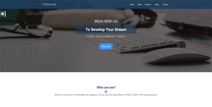 iDevelop - HTML5 Template