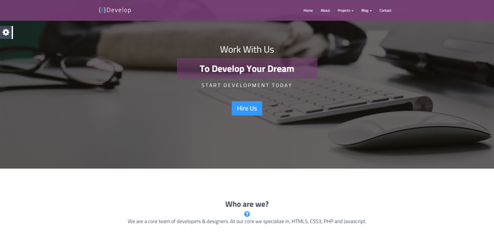 iDevelop - Development HTML5 Theme