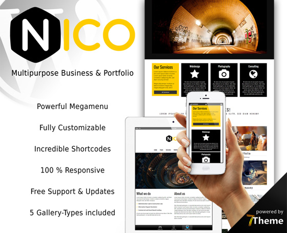 Nico - Multipurpose powerful WP Theme Nico - Multipurpose powerful WP Theme