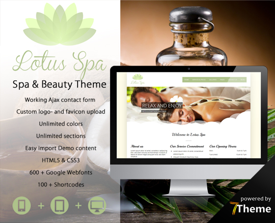 Lotus - Beauty & Wellness Theme