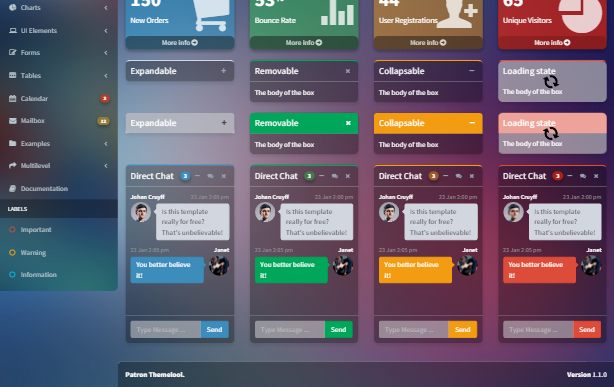 Patron - Responsive Admin Template