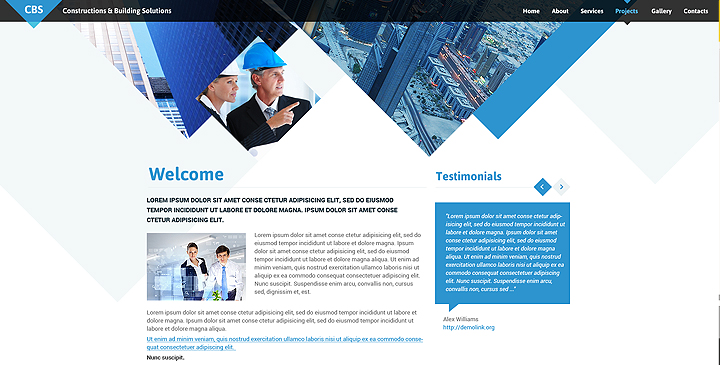 architecture website design templates