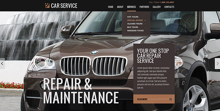 Car service bootstrap theme
