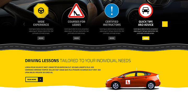 driving wordpress theme