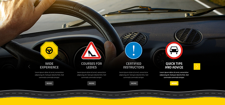 driving school - wordpress theme