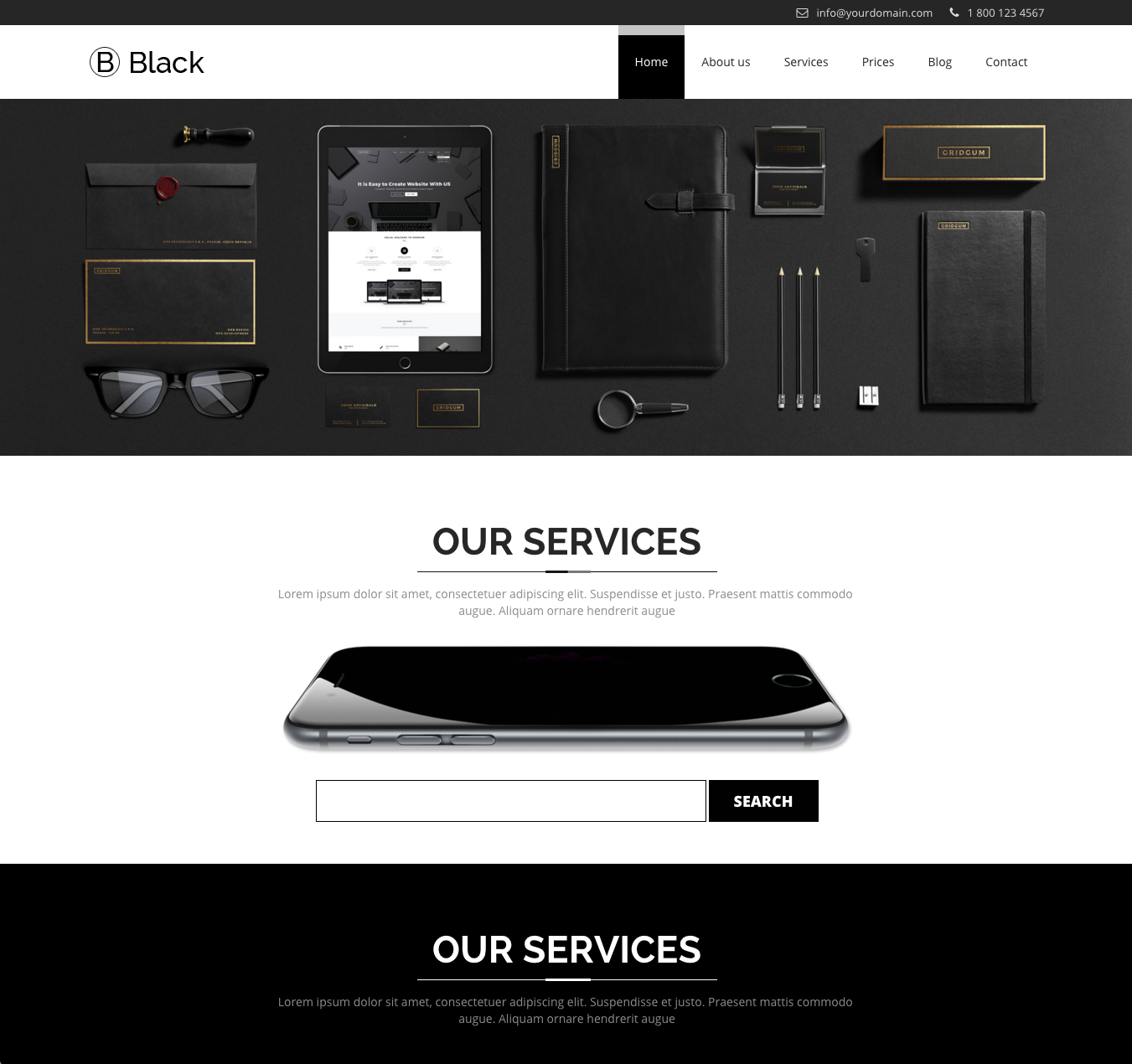 black and white minimalistic design