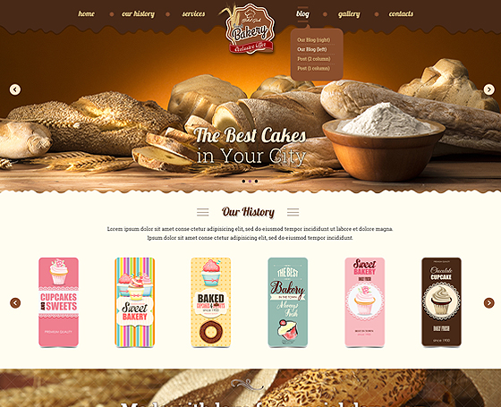 Bakery - bootstrap template Bakery - bootstrap template