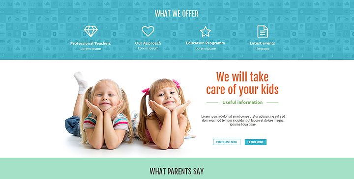 Kindergarten template