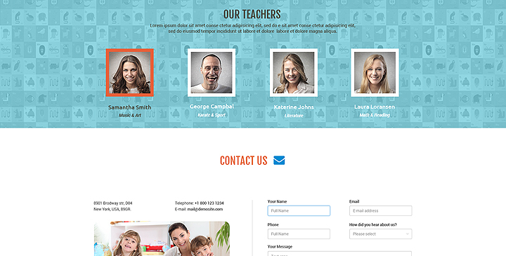 Kindergarten HTML template