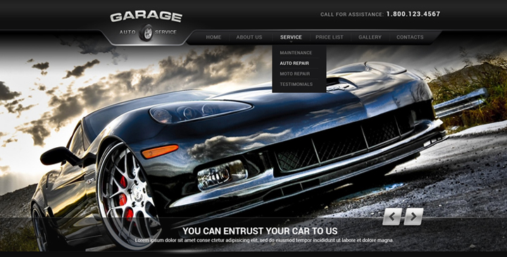 Car Tuning wordpress theme