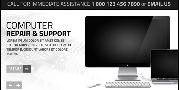 Joomla computer repair template