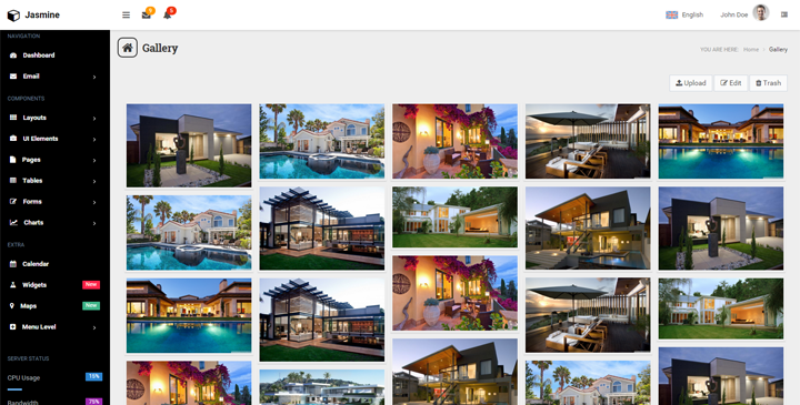 Jasmine - Responsive Bootstrap Admin Dashboard Template