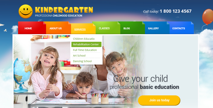 Preschool Wordpress template
