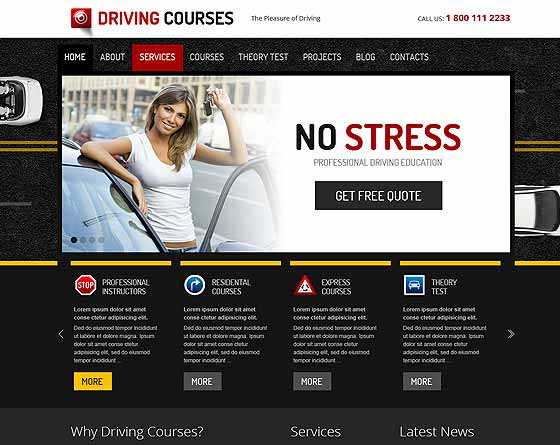 Driving Courses - Wordpress theme Driving Courses - Wordpress theme