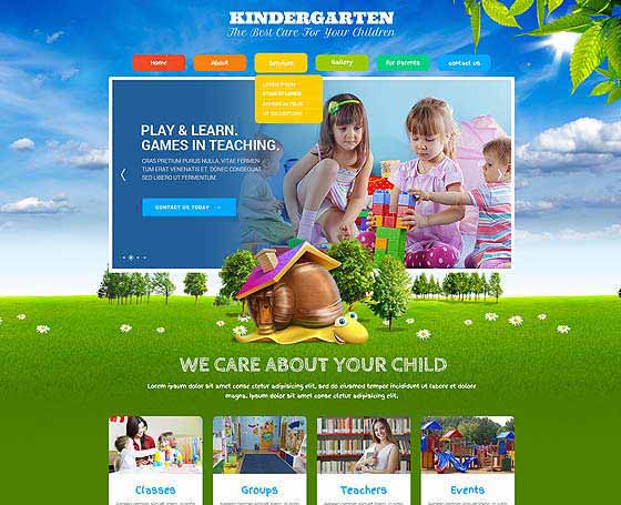 Kids Land Joomla theme