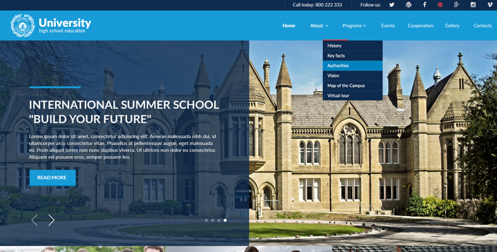University Joomla Template