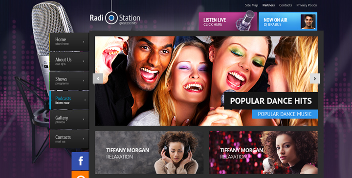 wordpress radio theme