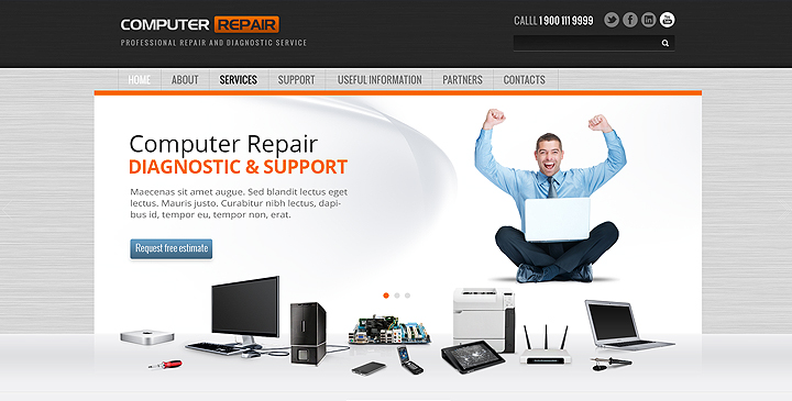 computer repair template