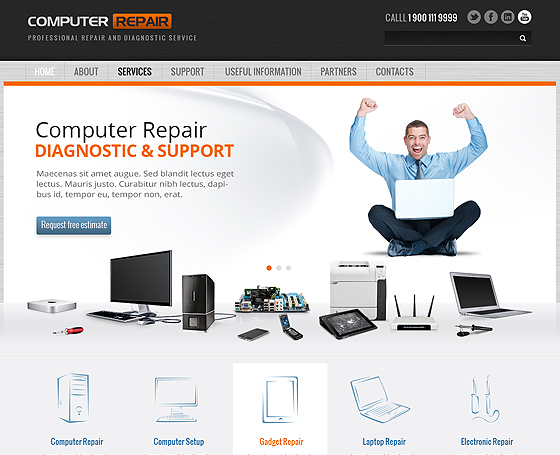 computer repair wordpress theme computer repair wordpress theme