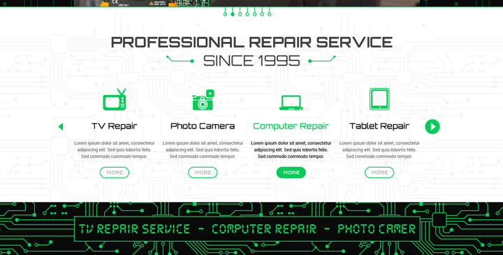 computer service wordpress theme