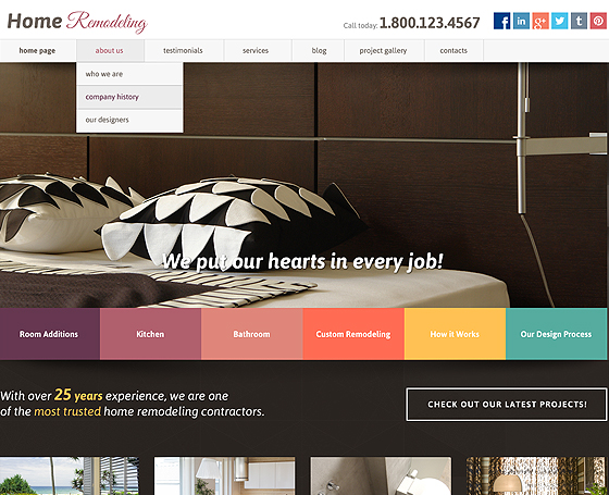 Home Renovation joomla template