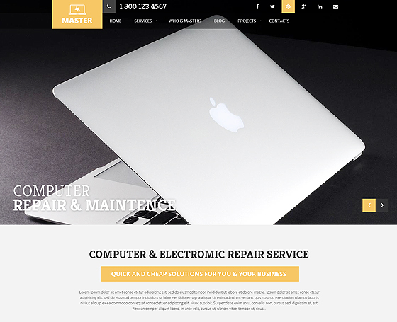 PC Repair Service wordpress theme PC Repair Service wordpress theme