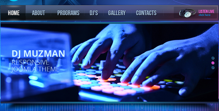 joomla radio template
