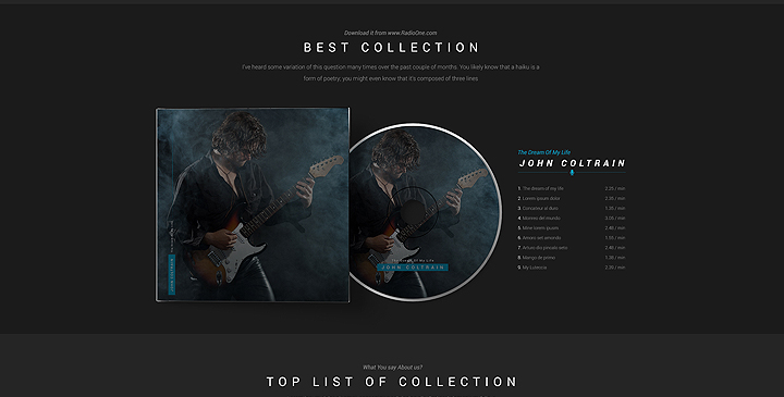 radio station website template