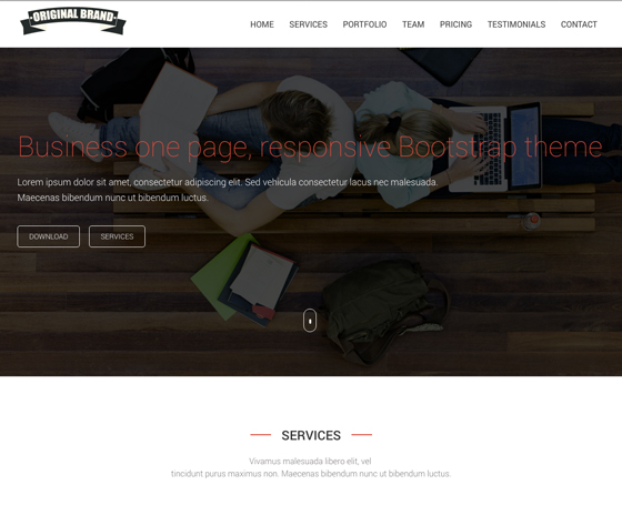 Original Brand free bootstrap theme