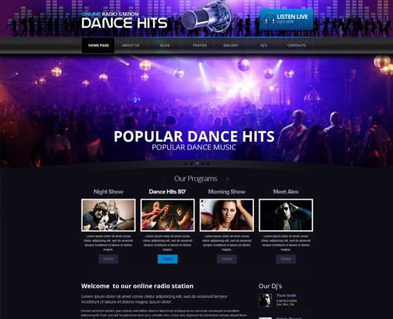 Online Radio Station Wordpress theme Online Radio Station Wordpress theme