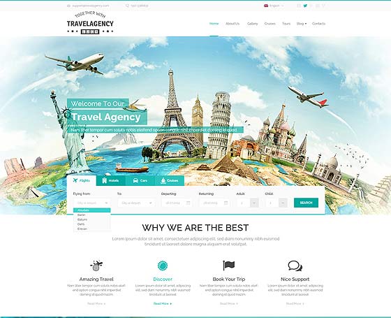Travel Agency Bootstrap Template Travel Agency Bootstrap Template