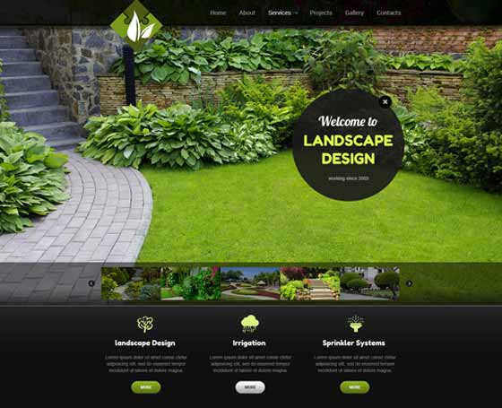 Landscapes design bootstrap template Landscapes design bootstrap template
