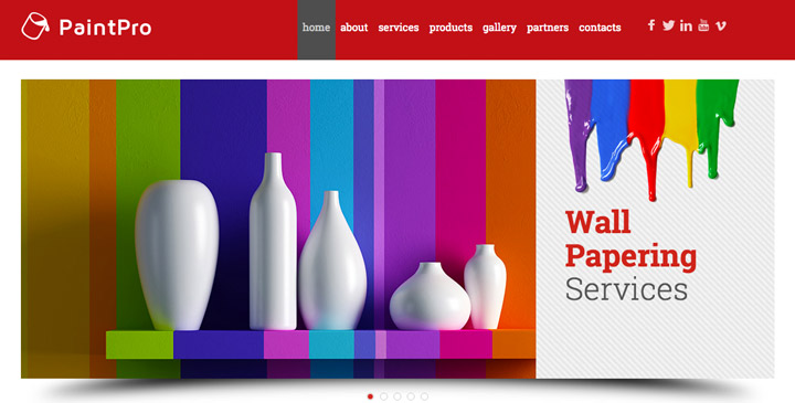 Painting cms template