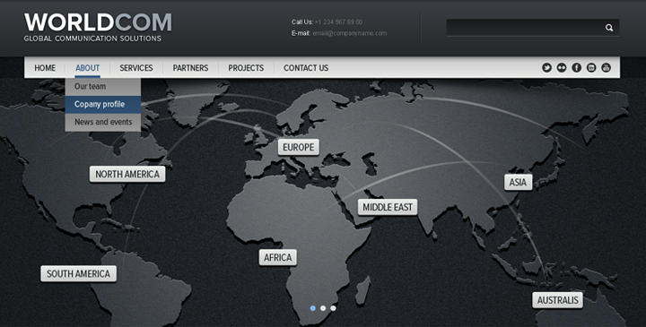 Business website template