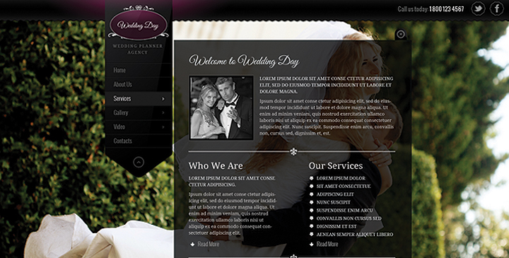 Wedding wordpress template