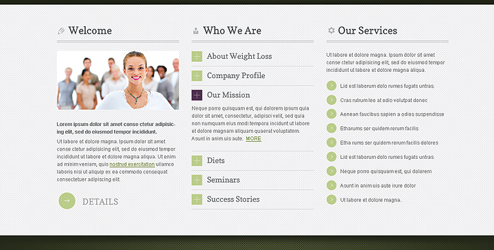 Weight loss joomla responsive theme