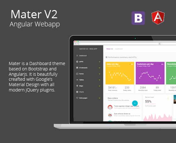 Mater V2 - Angular Dashboard & Admin Mater V2 - Angular Dashboard & Admin