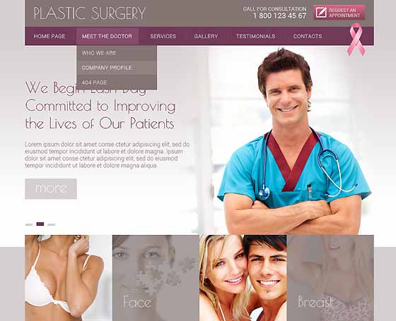 Plastic surgery bootstrap theme Plastic surgery bootstrap theme