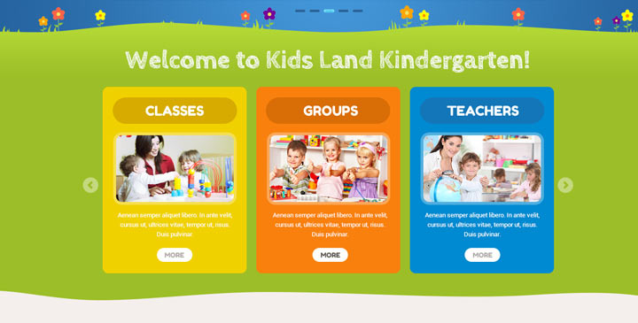 Kids wordpress template