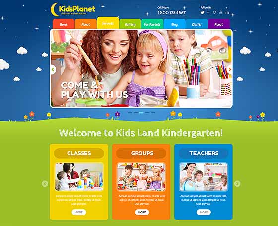 kids wordpress theme