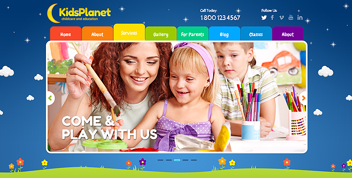 Kids wordpress theme