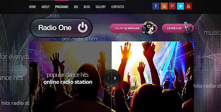 radio station wordpress theme