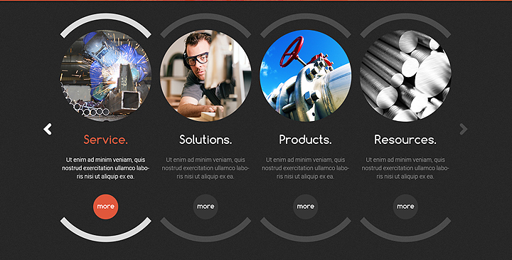 industrial bootstrap template